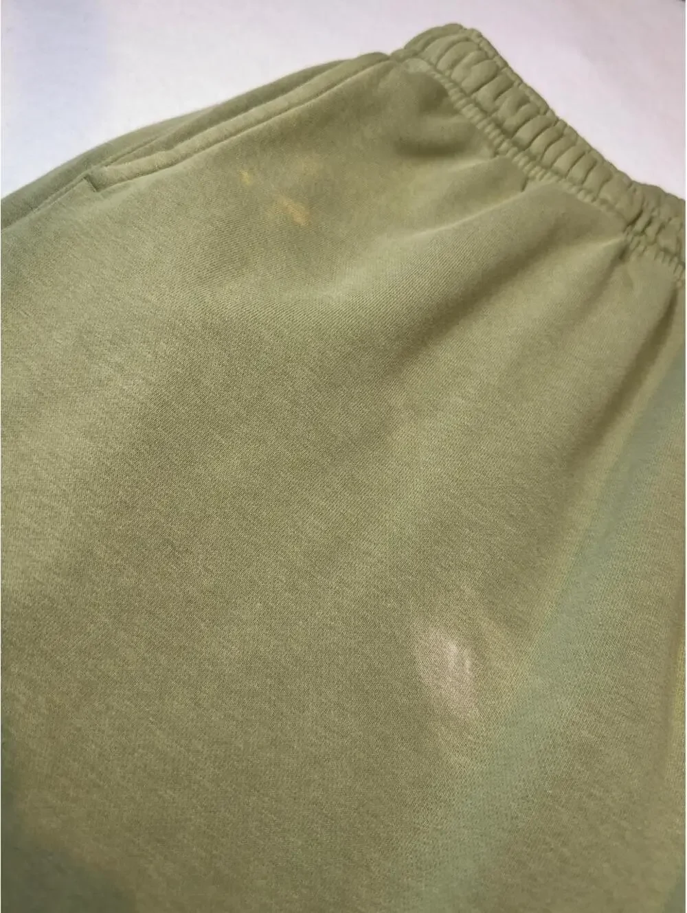 Nike Women's Green Khaki Sweatpants XXL Elastic Waistband Side & Back Pockets